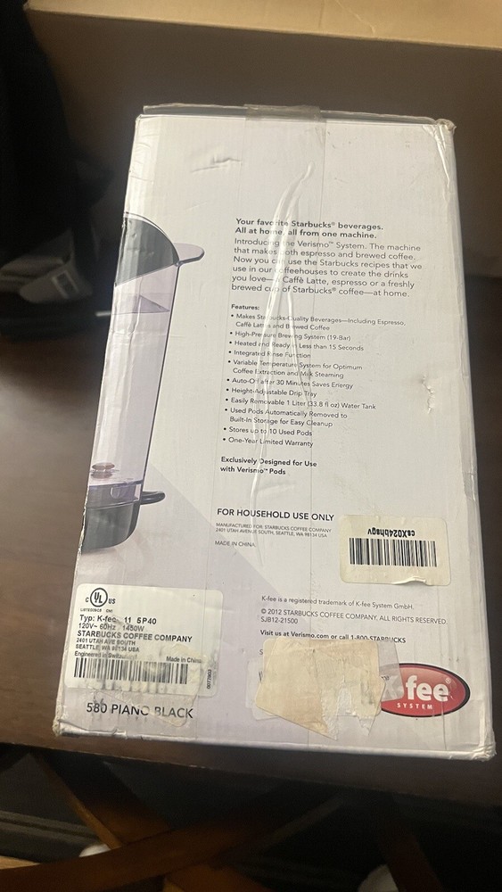 Starbucks Verismo 580 Espresso System