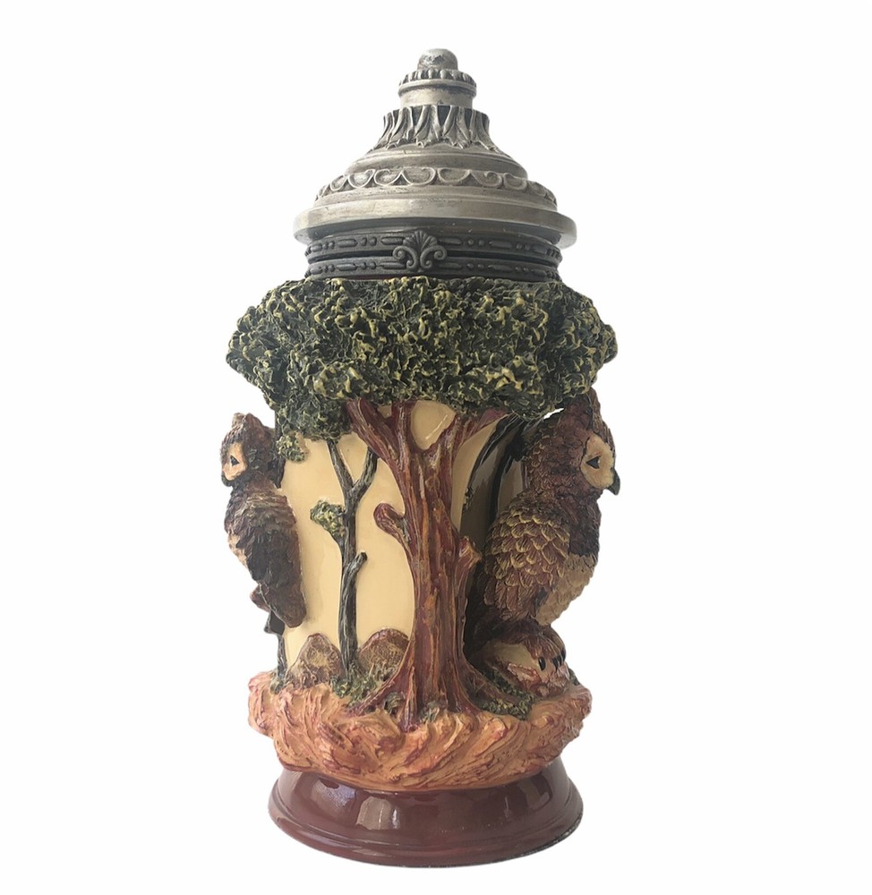 Nini Mini Wise Owl Beer Stein Trinket Holder Barware Decor