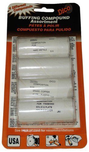 NEW Dico 531-444 4 Piece Buffing Compound Assortment Set 5514955