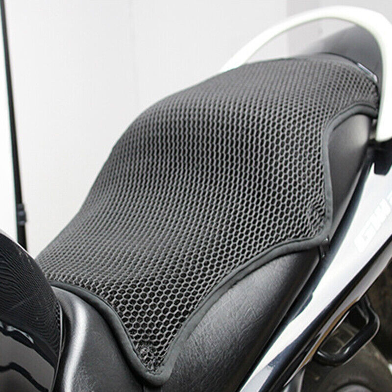 Cooling Motorcycle Seat Cover 3D Mesh Protector Cushion Breathable Sunscreen Mat