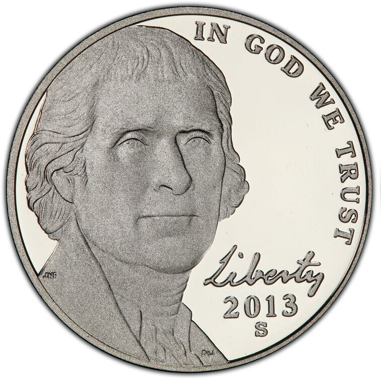2013 S Proof Jefferson Nickel, Nickel  From a Proof Set