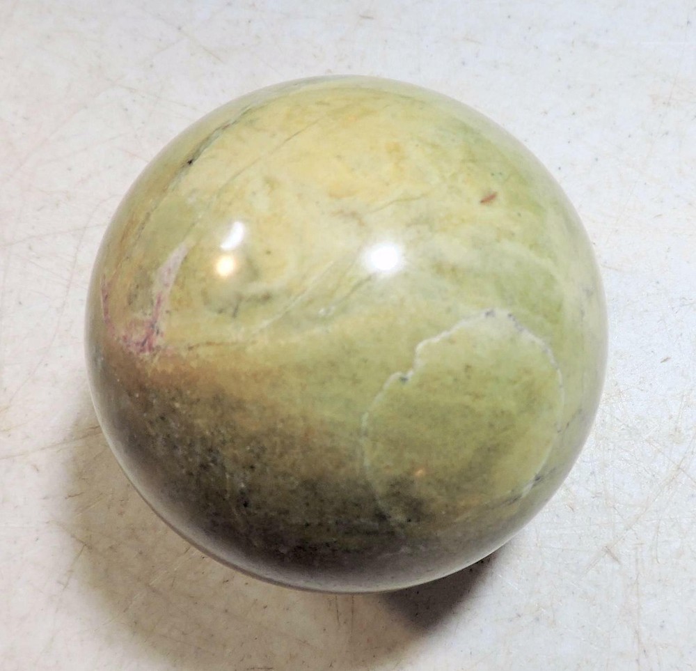 Fluorescent CA Calcite 70mm Sphere for Collection 5115