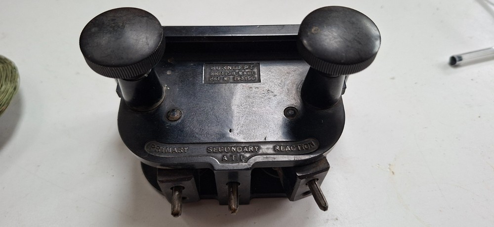 British made Burndept swinging coil holder.
