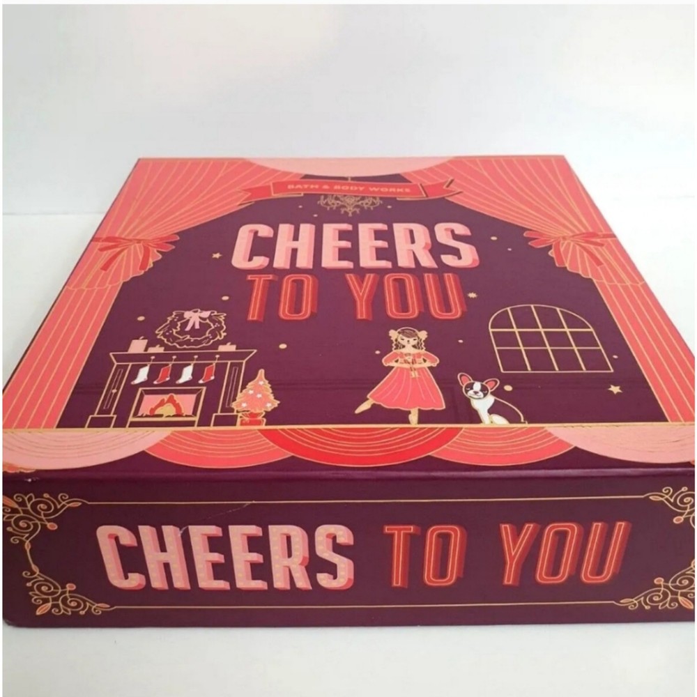 Bath & Body Works Cheers To You Nutcracker Empty Red Gift Box