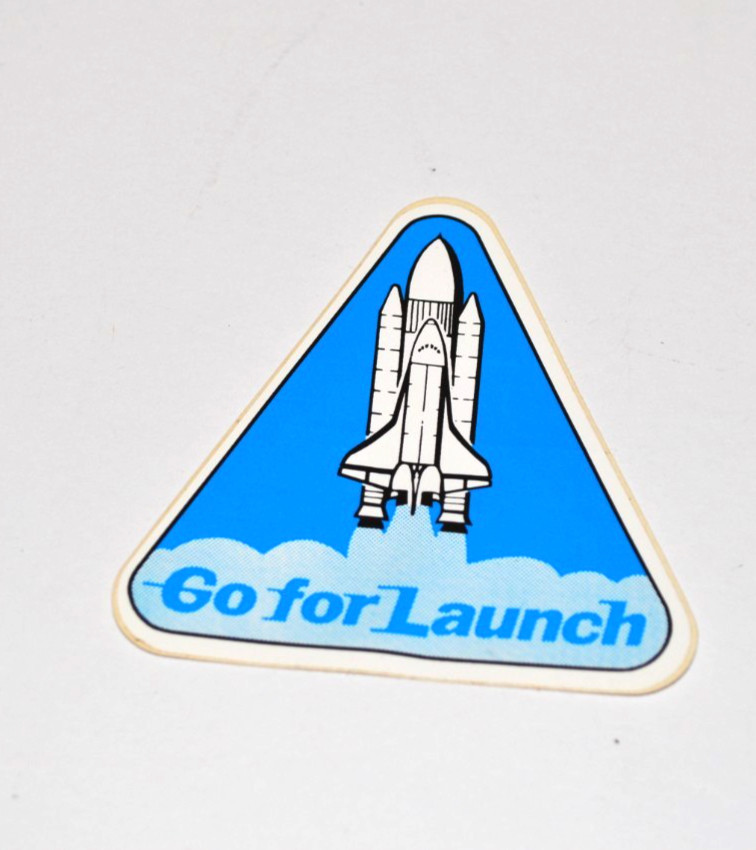 NASA  Space Shuttle "GO FOR LAUNCH"  Sticker