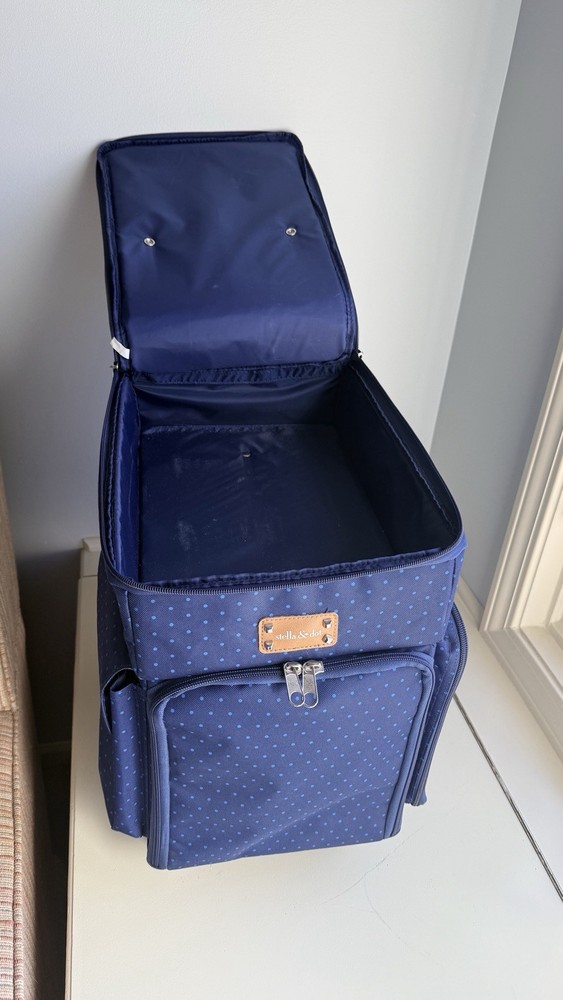 Stella and Dot Spinner Rolling Case. All Purpose For Crafts, Sewing, Art.
