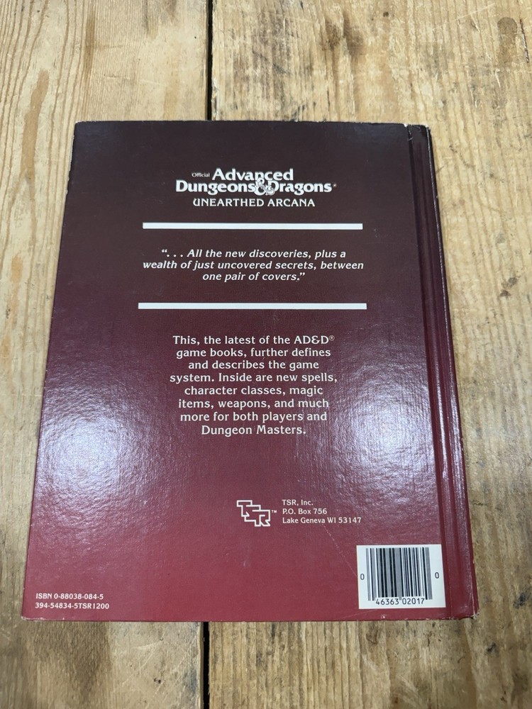 VINTAGE - TSR - 1985 Advanced Dungeons & Dragons Unearthed Arcana