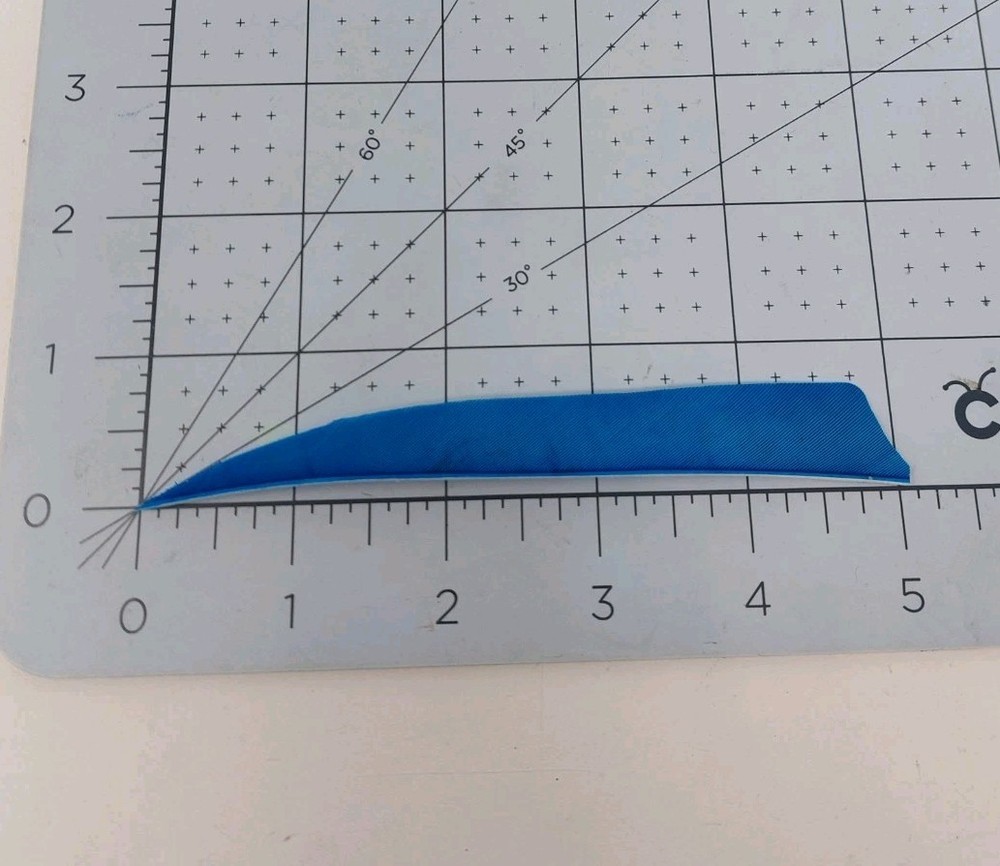 100 Pack Archery Arrow Feathers 5" Left Wing: Shield Turquoise Blue