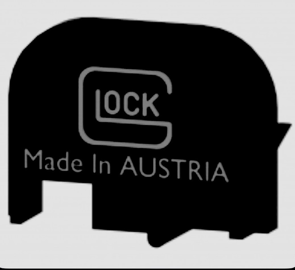 Black Button Back Plate For Airsoft Glocks