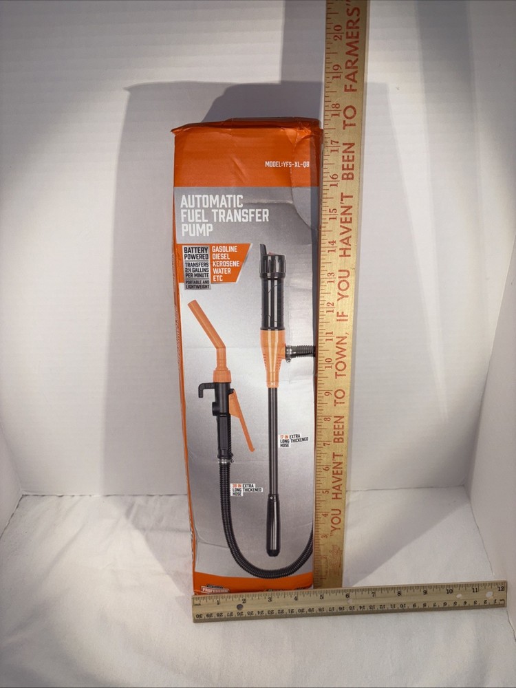 Professional Tools Automatic Fuel Transfer Pump OPEN BOX