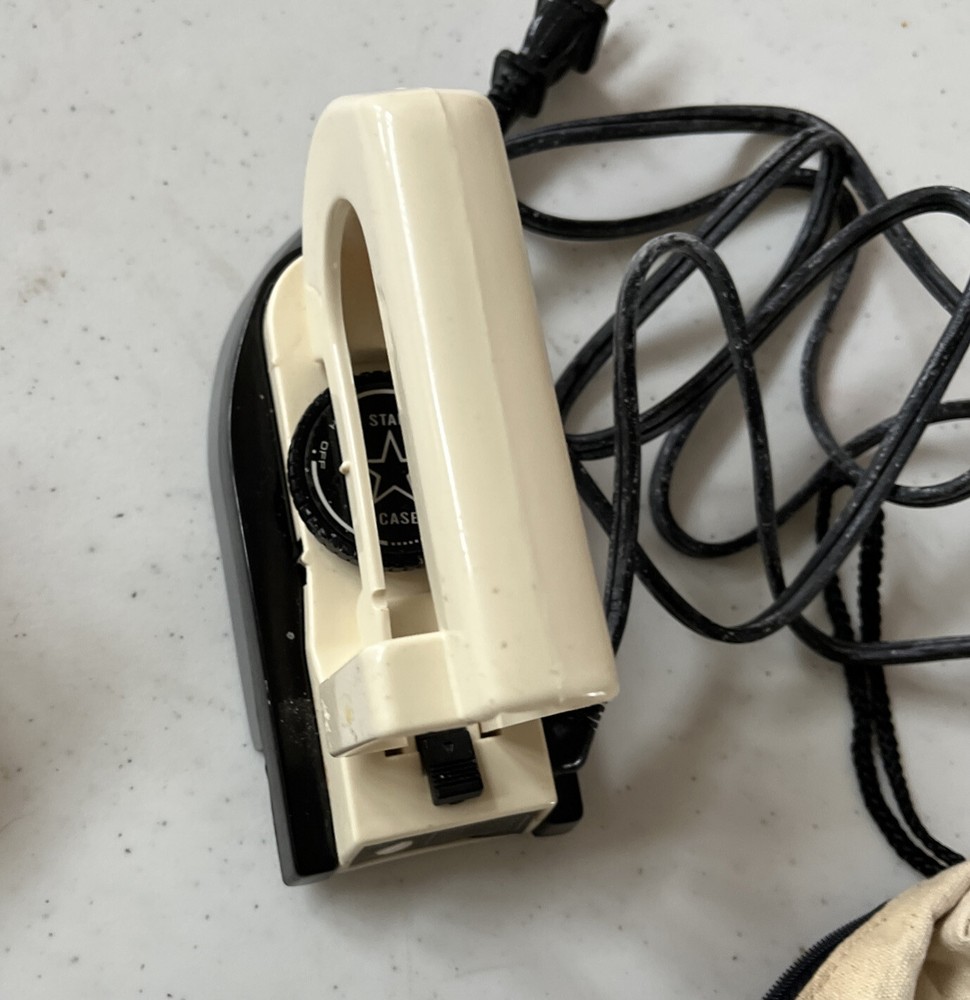 STAR CASE Travel Mini Iron With Regular/Adapter Plugs -Tested