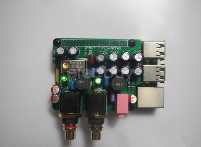 DAC Digital Audio Decoder 8pcs TDA1387 IC I2S 1PPM TCXO + Case For Raspberry Pi