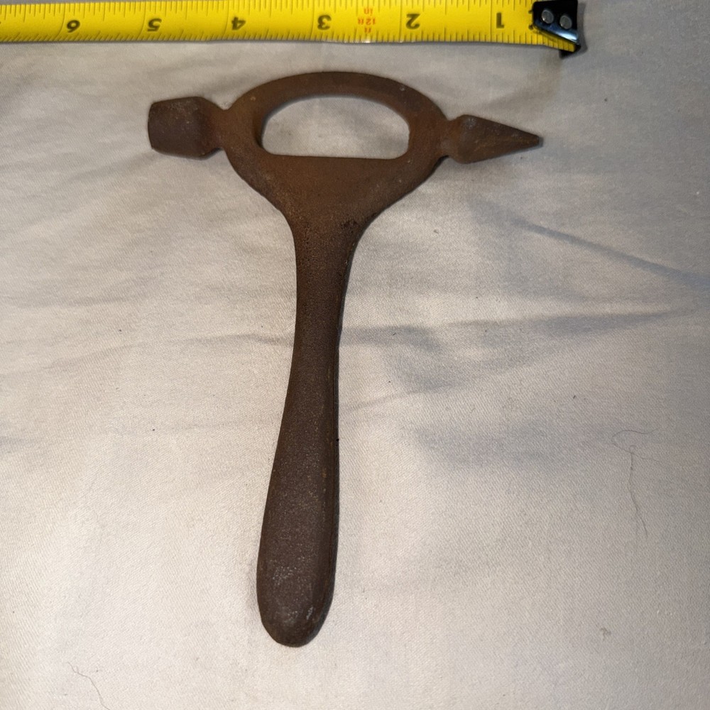 Vintage Cast Iron Multi-Tool Bottle Opener Ice Hammer Muddler Blacksmith Tool