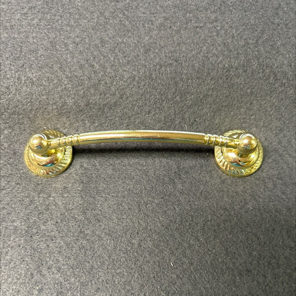 3-3/4" Rope Edge Pull Brass Plated