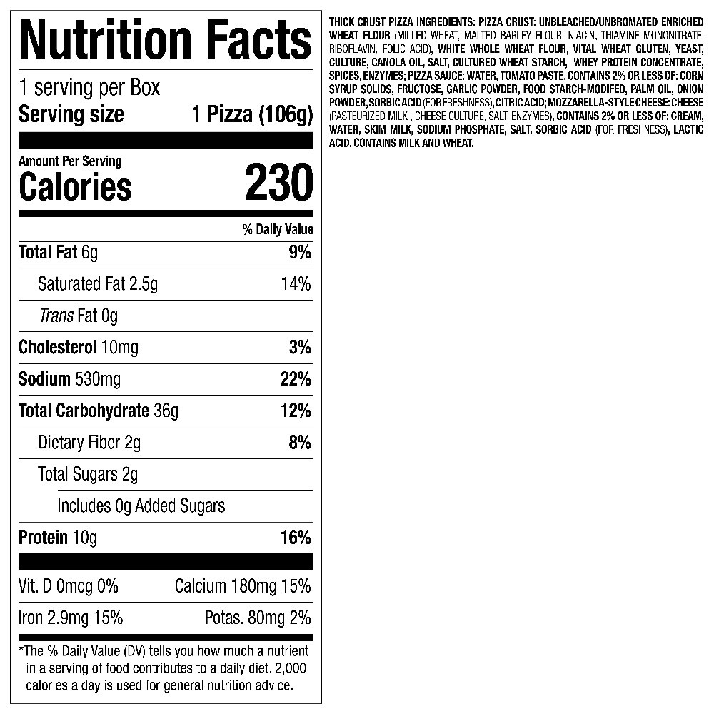 Nutrisystem Thick Crust Pizza, 8 CT.