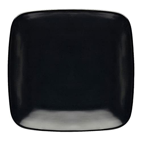 Elite Global Solutions Radius 8-1/4" Black Square Plate