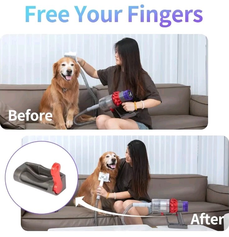 Dog Grooming Vacuum Attachment Kit
