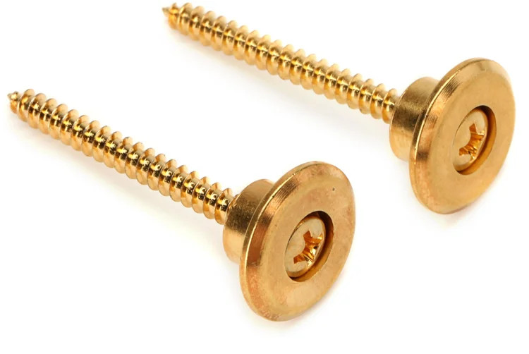 PRS Strap Buttons & Screws - Gold
