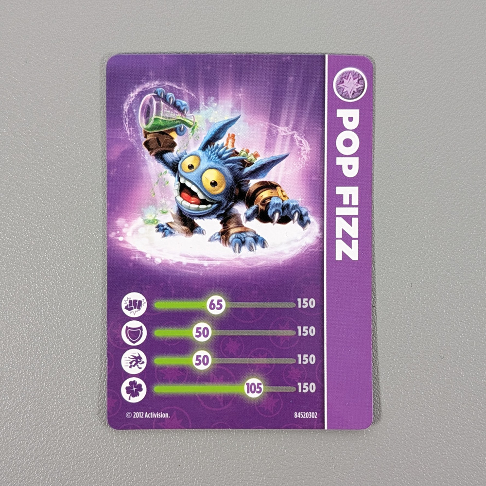 Skylanders Giants Card - Pop Fizz | 2012 Activision