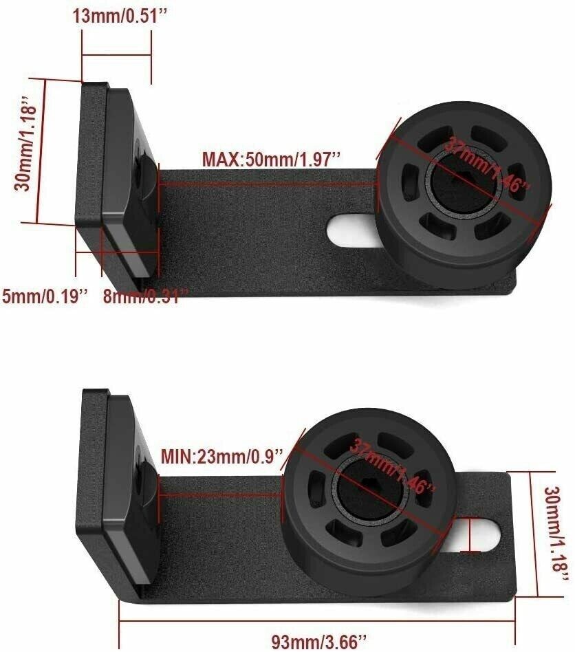 1PC Floor Guide for Sliding Barn Door Hardware Kit Adjustable Smooth Operation