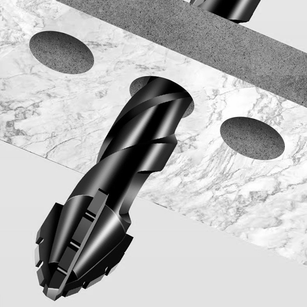 4pc Eccentric Drill Bits for Precision Drilling in Glass and Hard Plastics