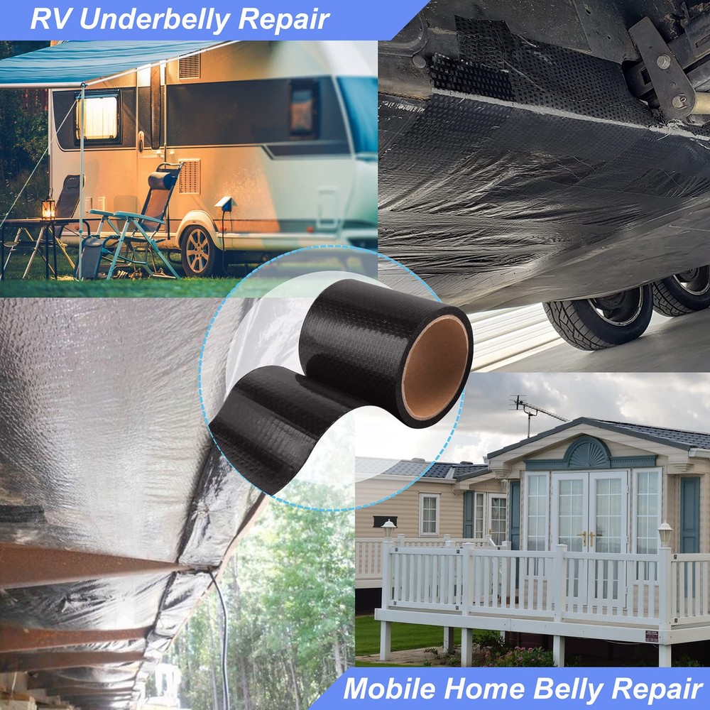 PlusRoc RV Underbelly Material Tape Waterproof Flex 6'' x 20'
