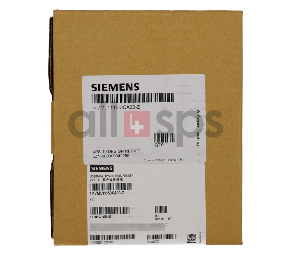 ECHOMAX XPS-10 ULTRASONIC LEVEL SENSOR - 7ML1115-3CA30-Z (NS)
