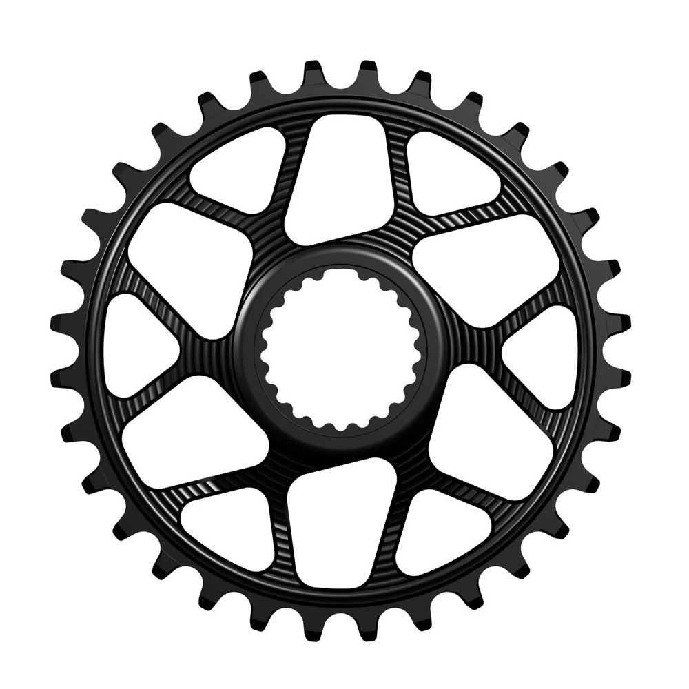 Works Components Round Chainring, Shimano DM, 34T, Boost 3mm, Blk
