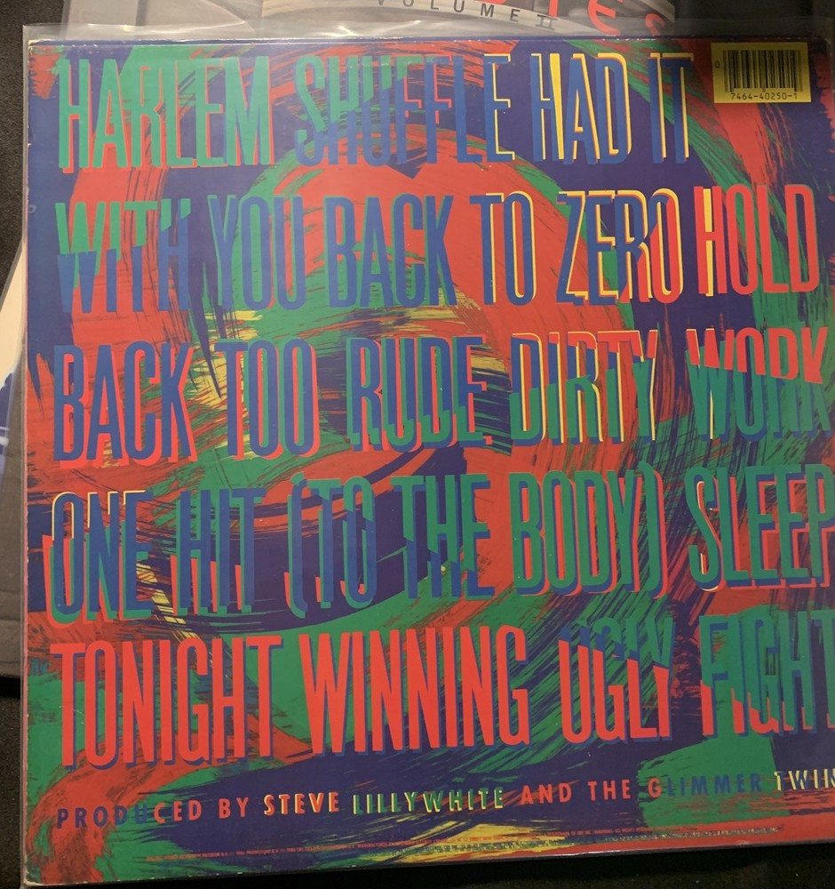 Charlie Watts signed Rolling Stones Dirty Work vinyl record