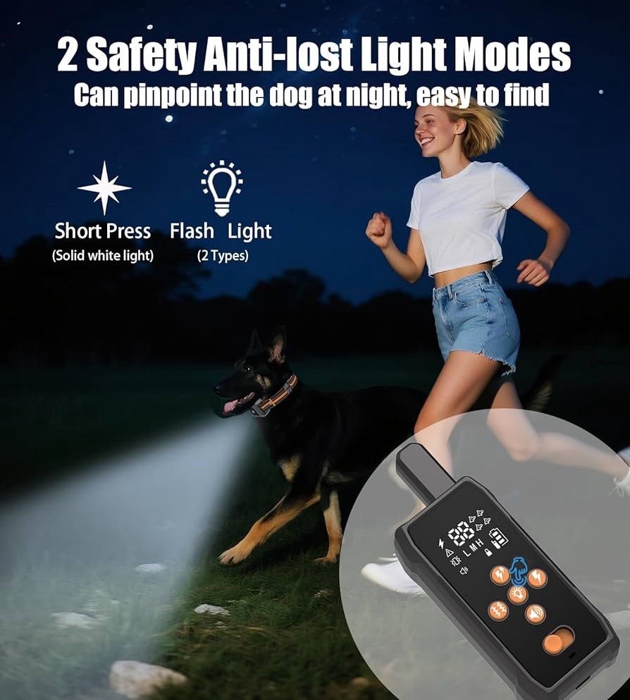 Dog Training Collar - 4200FT Remote Waterproof E-Collar with Vibration Shock