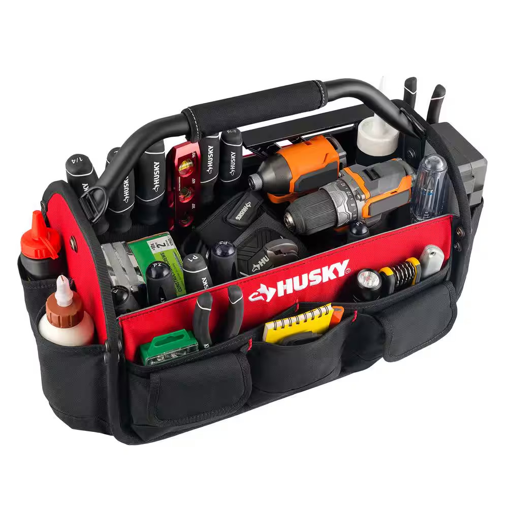 17 In. 18 Pocket Open Top Tool Bag