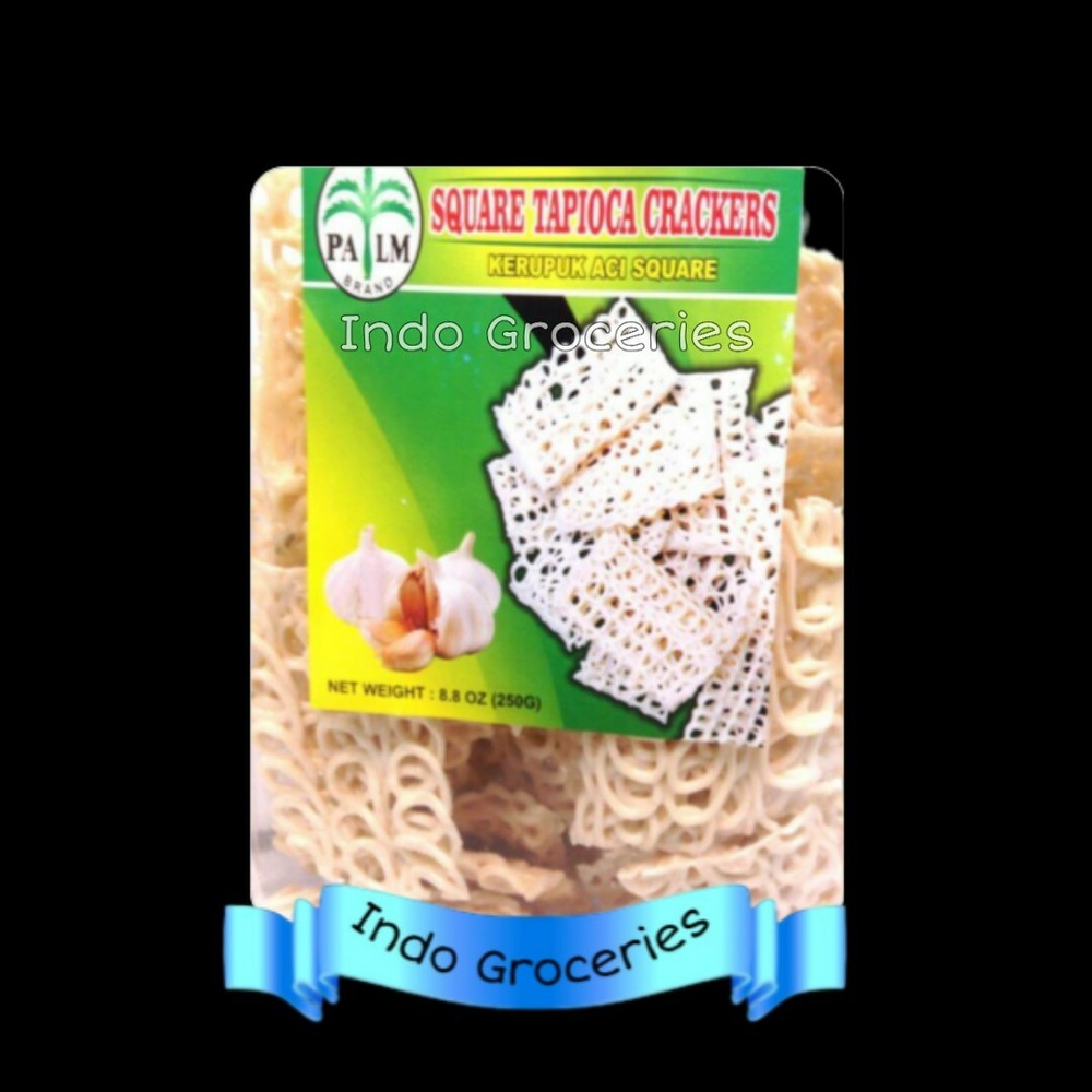 Palm Kerupuk Aci Kotak (Square Tapioca Crackers) - 8.8 oz