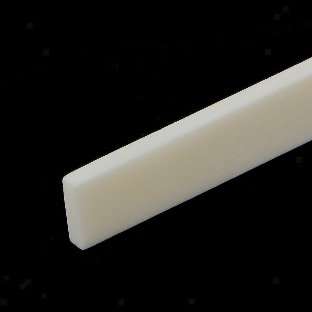 10Pc 80*3*10mm White Bone Guitar String Bridge Saddle For Acoustic Classical NEW