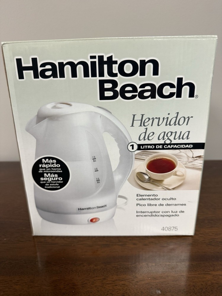Hamilton Beach electric kettle 1 L - preowned with box