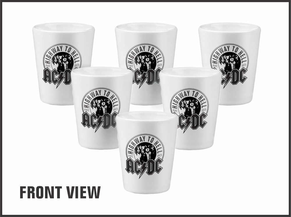 AC/DC Rock Shot Glasses x2