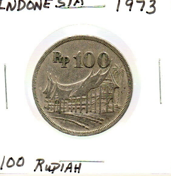Indonesia 100 Rupiah KM# 42 1973 as pictured