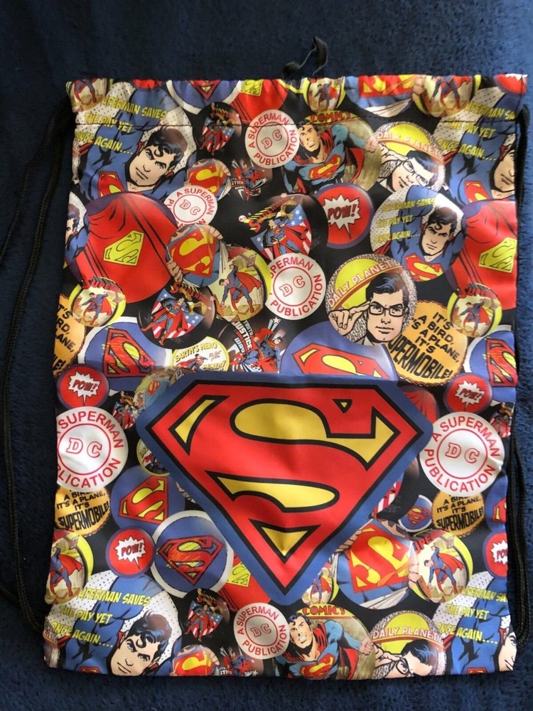 DC Superman drawstring bag NEW