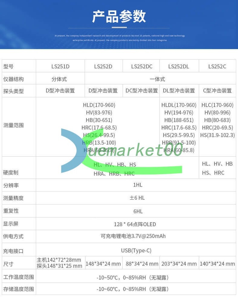 1PCS NEW Linshang LS252DC Leeb hardness tester