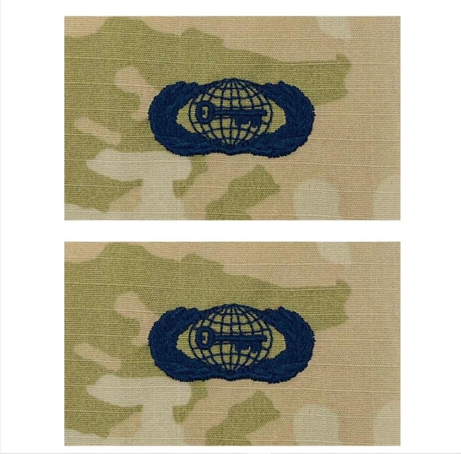 Vanguard SPACE FORCE EMBROIDERED BADGE: BASIC INTELLIGENCE - EMBROIDERED ON OCP