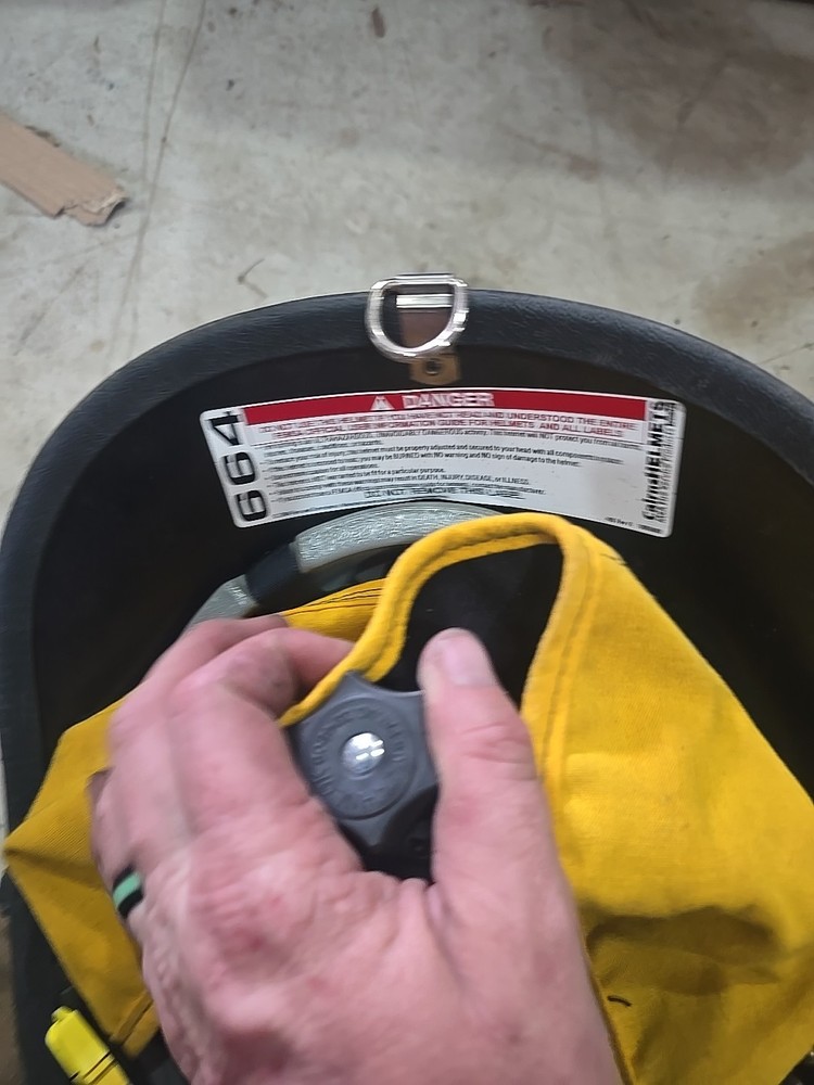 Black Fire Fighter Helmet