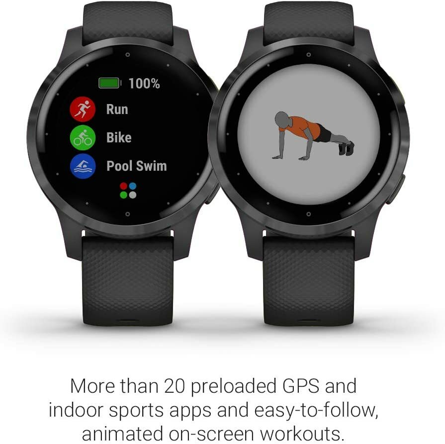 Garmin vivoactive 4, GPS smartwatch, Black
