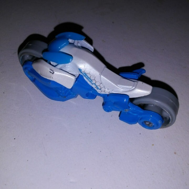 Hotwheels Motorcycle Blue White Kids Toy