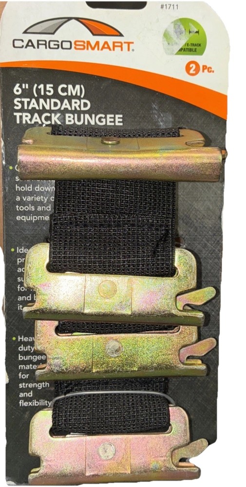 CARGO SMART  1711  2 PC 6" STANDARD TRACK BUNGEE X-TRACK