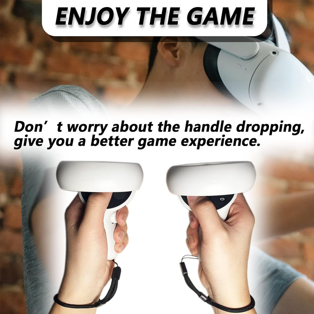 Improved Replacement Reflective Wrist Straps for Oculus Quest 2 Gen Controller,