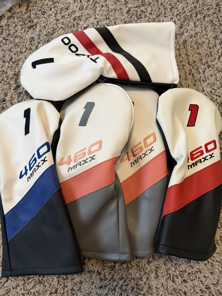 Golf Driver Headcover Lot (5) 460cc Replacement Covers