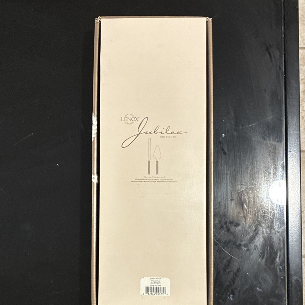 Lenox Jubilee Cake Knife & Server Set, 2-Piece Knife and Server, Elegant Design