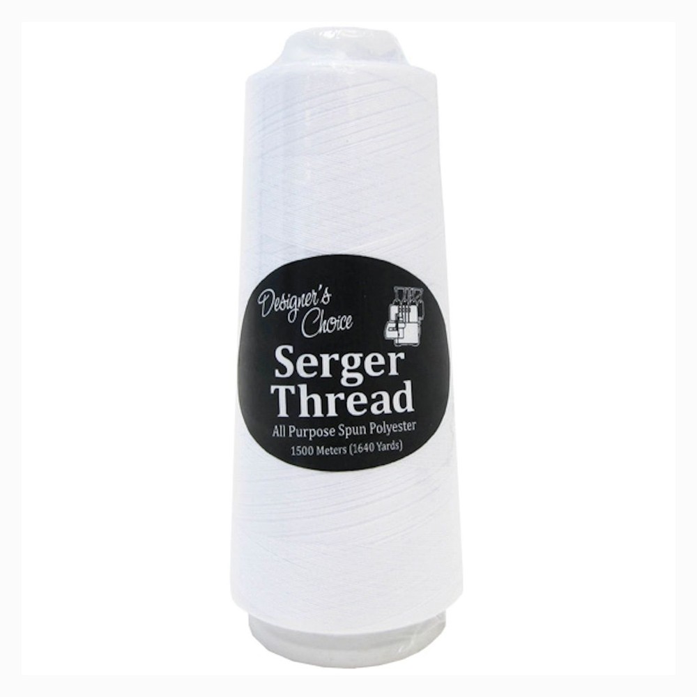 12 Spools Black White Serger Thread 100% Polyester 1640 Yards Quilting