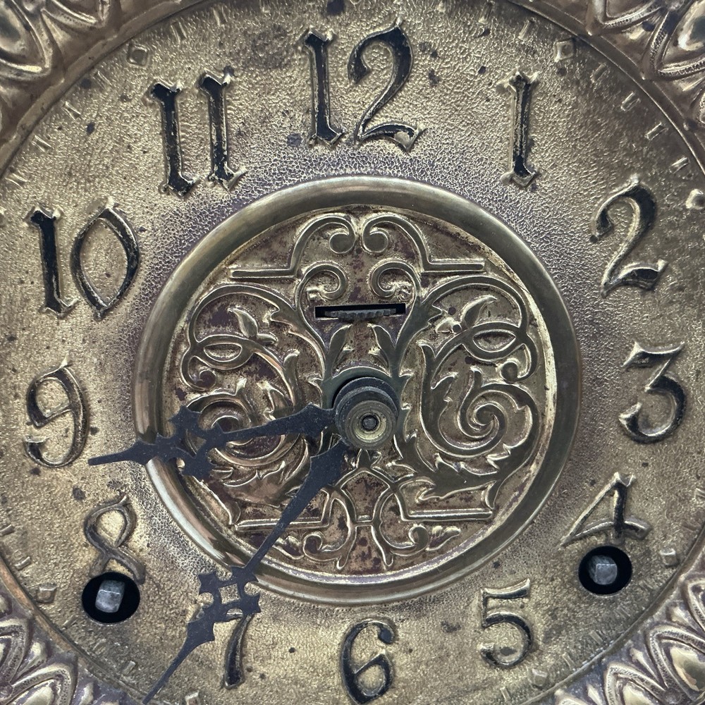 Antique Ingraham Eclipse Cabinet Clock, 1885 Patent Regulator