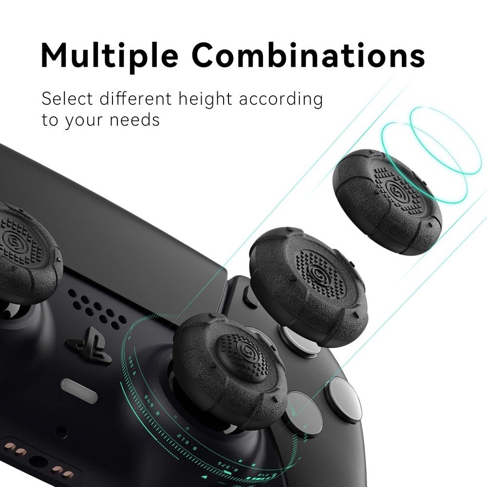 GeekShare Thumb Grips for Playstation 5 Switch Pro Controller Thumbsticks 6PCS