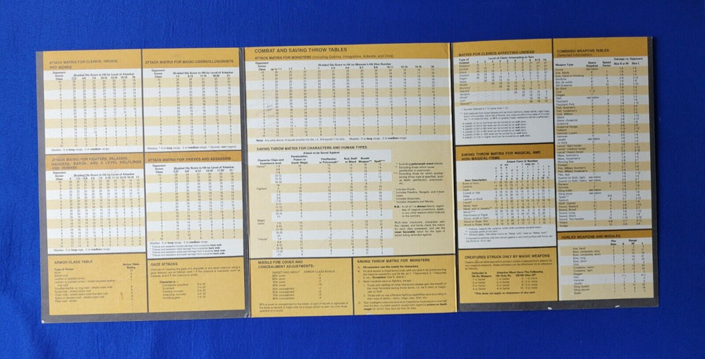 Dungeon Master's Screen First Edition - AD&D 9146